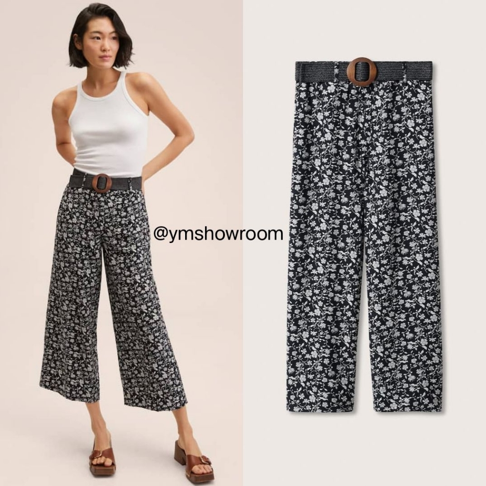 MANGO Floral cullotes